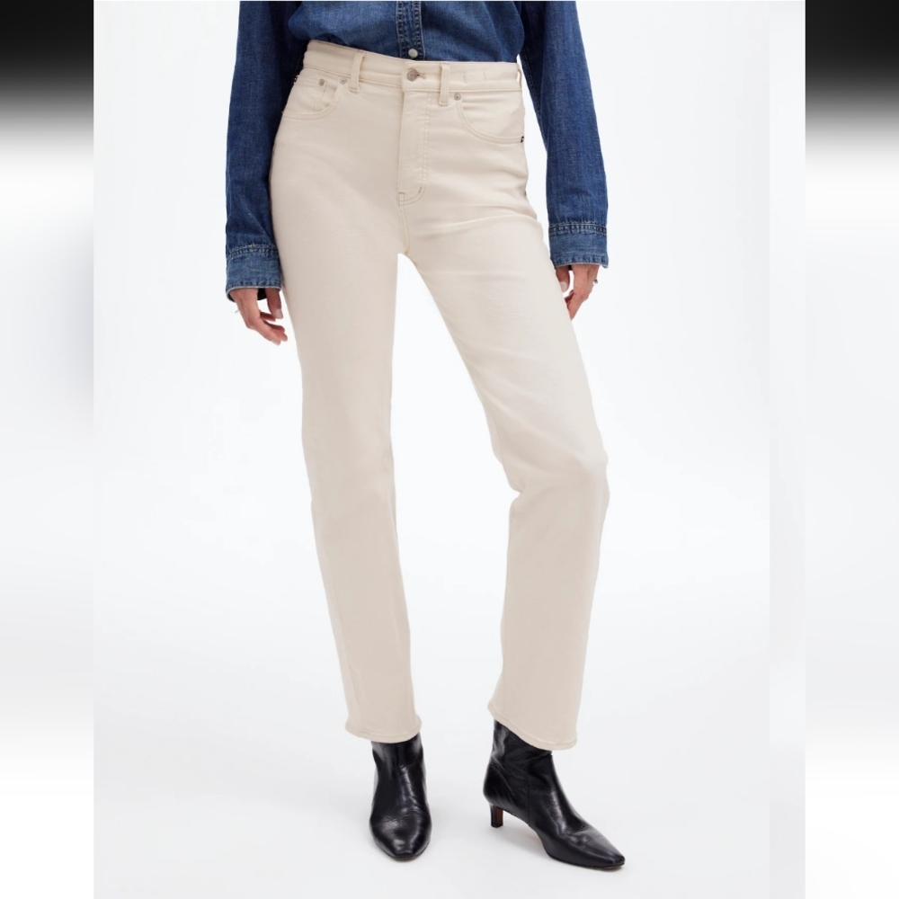 NWT Madewell 90's Straight Leg Jeans High Rise In Vintage Canvas Size 26